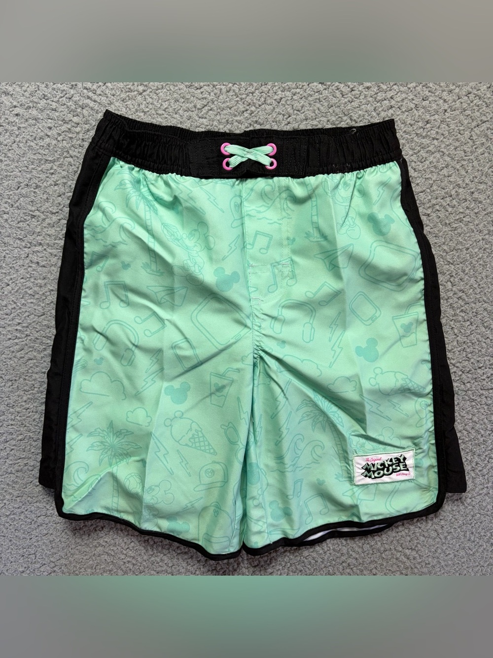 Disney Store Mickey Mouse Boys Swim Shorts, Size 9/10 NWOT